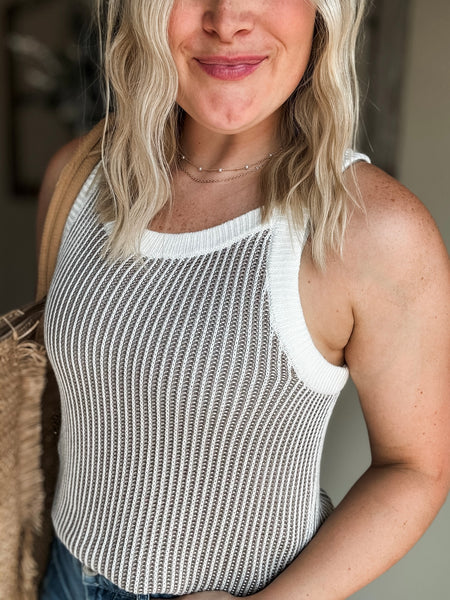 PREORDER Junia Ribbed Knit Sweater Tank