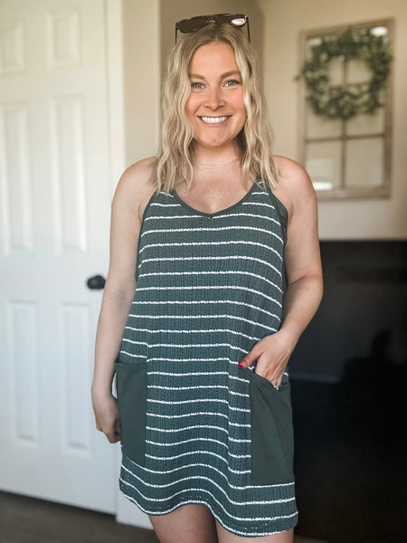 Kylan Crochet Dress - Green - SIZE SMALL