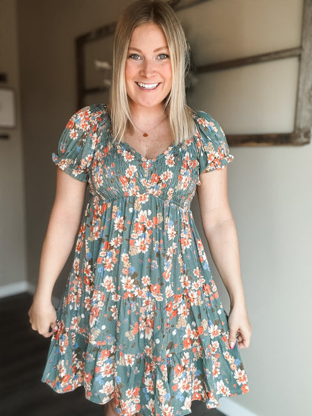 Jessamy Smocked Floral Dress