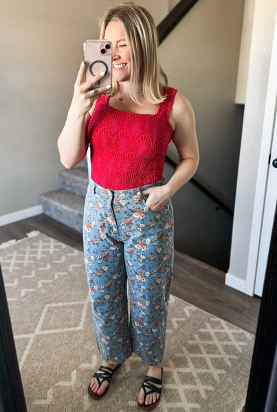Painted Prairie Barrel Jeans
