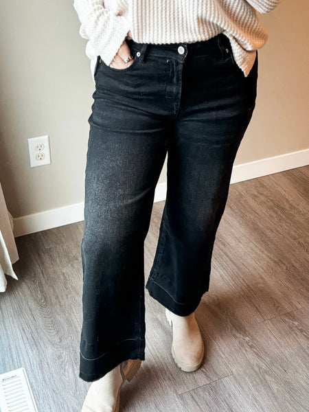 Sterling Raw Hem Cropped Denim - SIZE 8