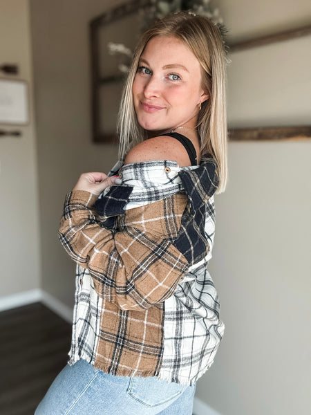 PREORDER Phoebe Mixed Plaid Shacket