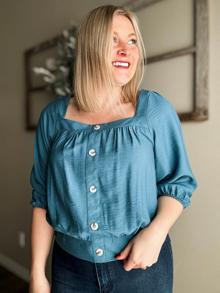 Clara Square Neck Blouse