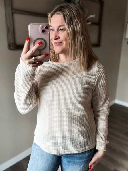 Romie Asymmetrical Long Sleeve Top