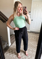 Work To Weekend Smocked Joggers - SIZE XL