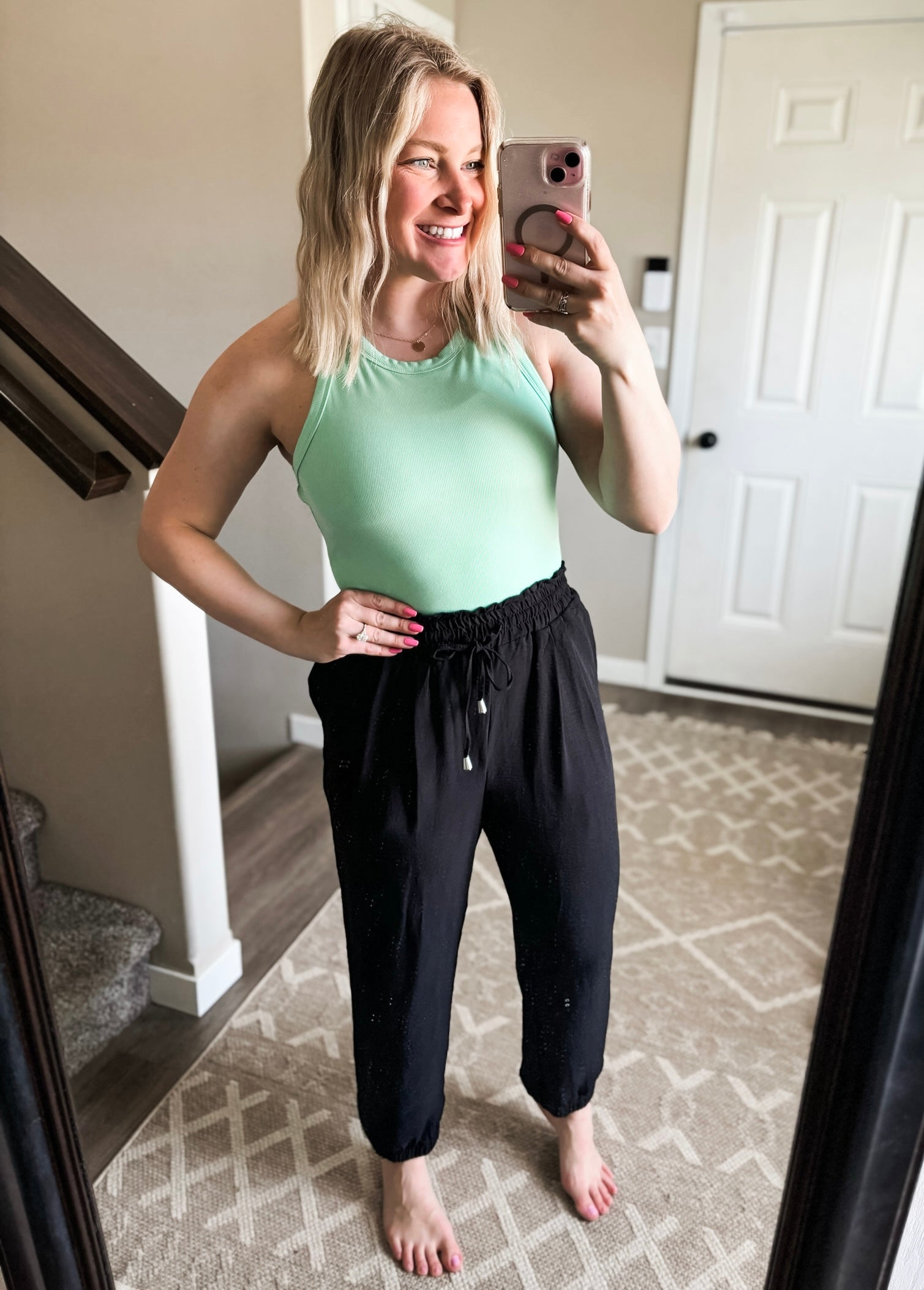 Work To Weekend Smocked Joggers - SIZE XL