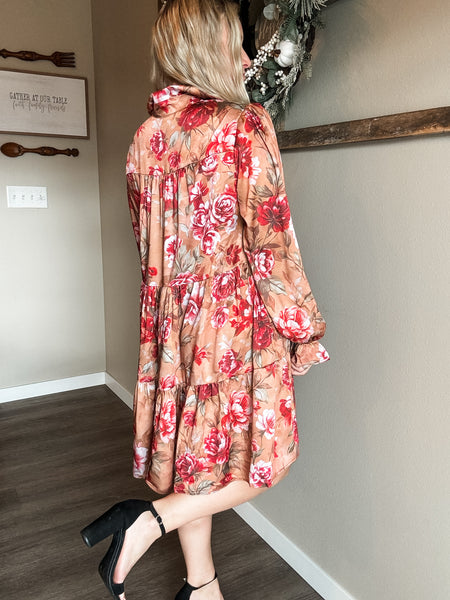 Vivya Floral Tiered Dress - SIZE MEDIUM