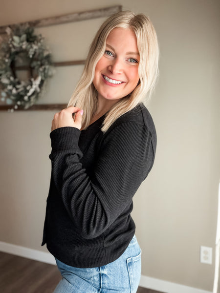 Callan Ribbed Button Down Cardigan
