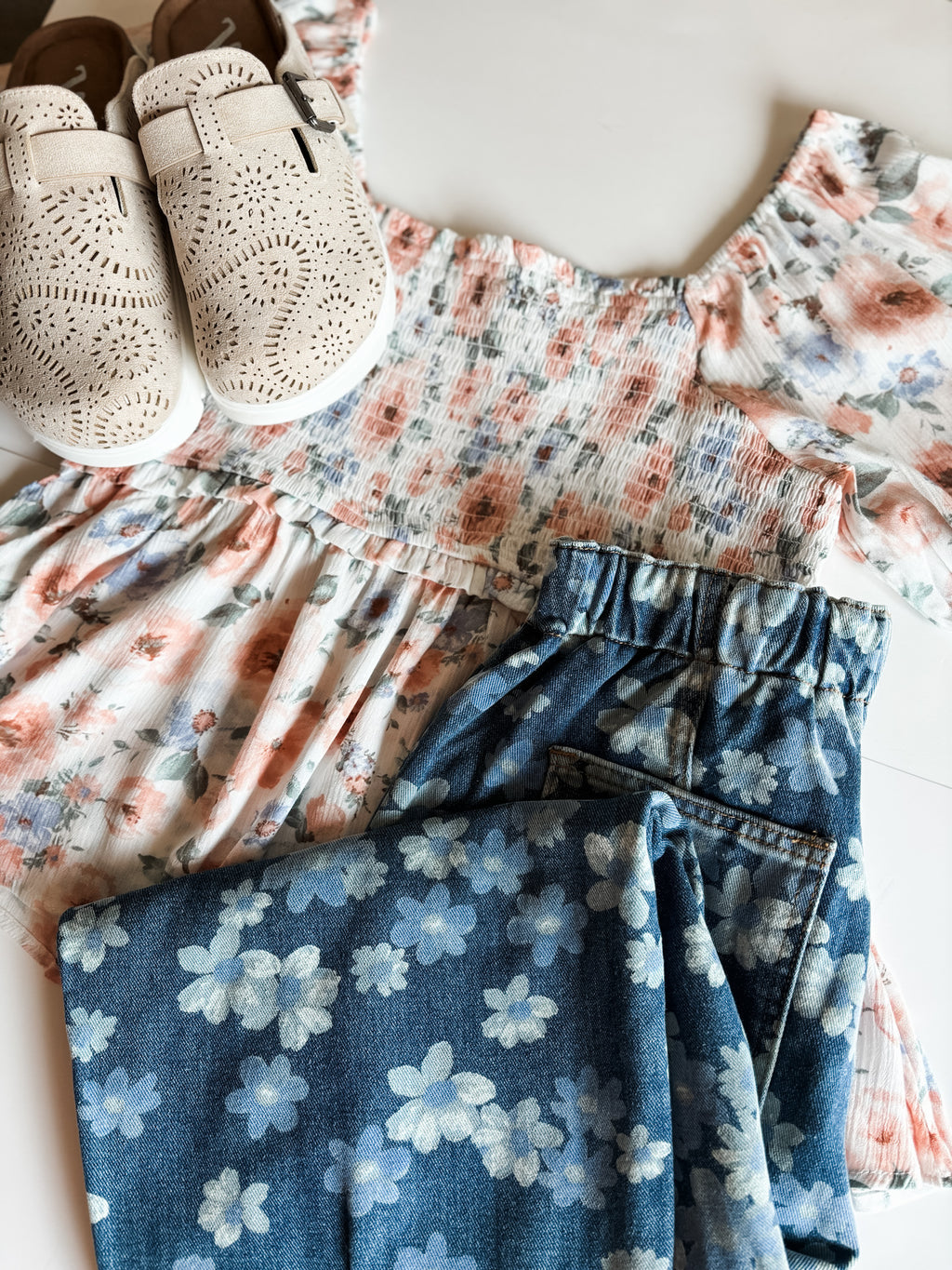 Vianne Smocked Babydoll Top