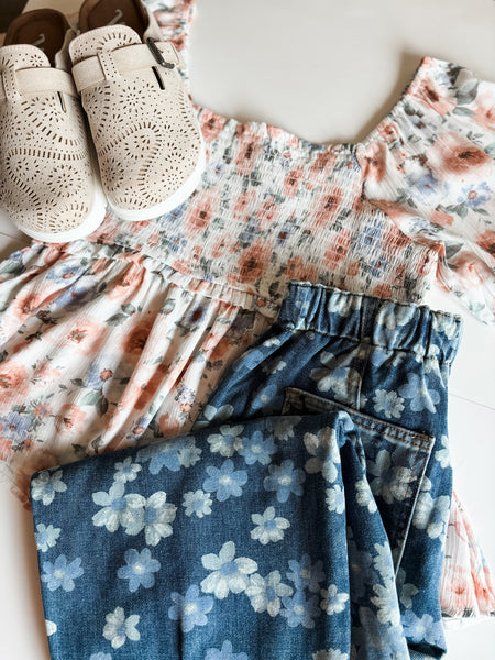 Vianne Smocked Babydoll Top