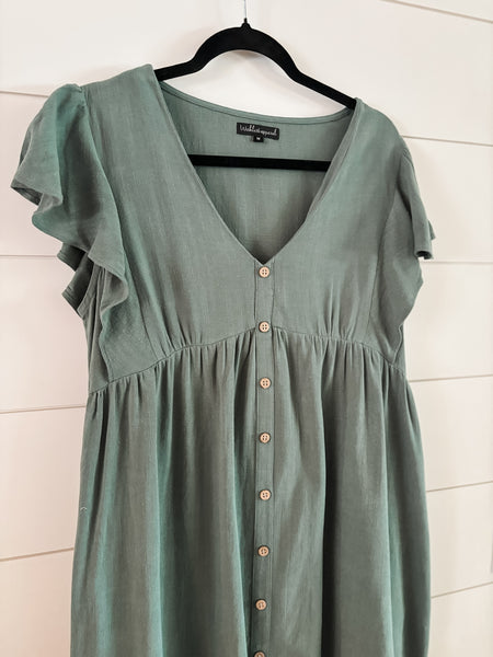 Feorra Flutter Sleeve Dress