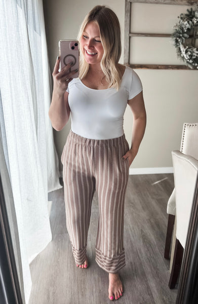 Zahara Ribbed Wide Leg Pant