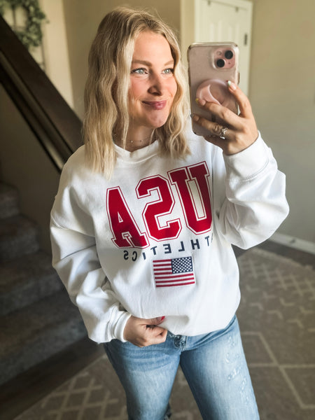 USA Athletics Embroidered Sweatshirt