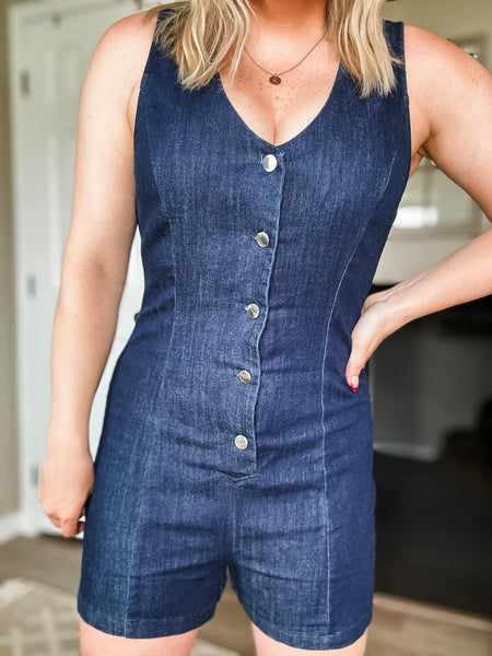 Bluebird Denim Romper