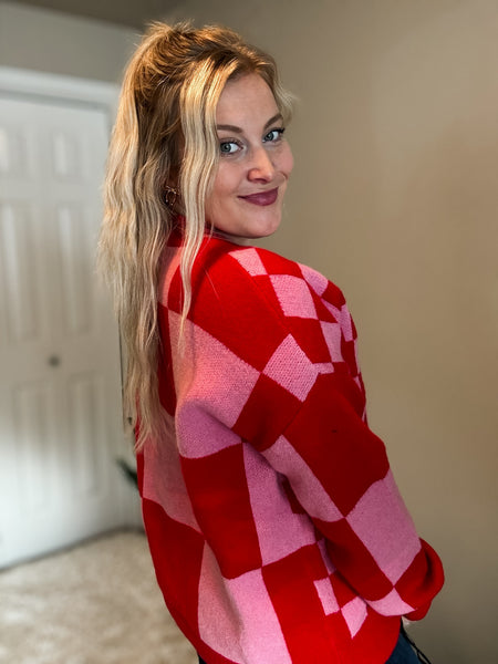 PREORDER Rumi Checker Cardigan