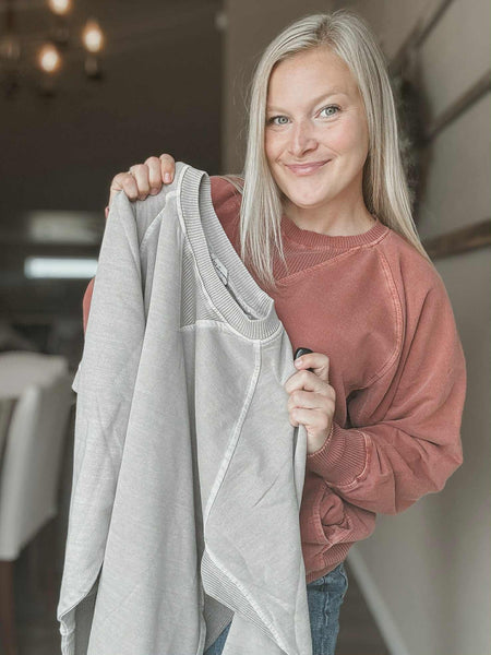 Shea Crewneck Sweatshirt - Rust