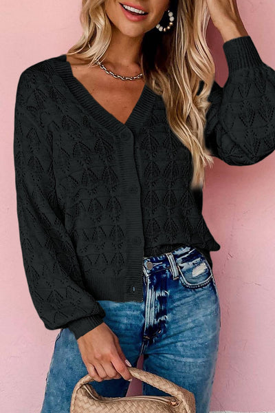 Langley Crochet Cardigan - SIZE MEDIUM