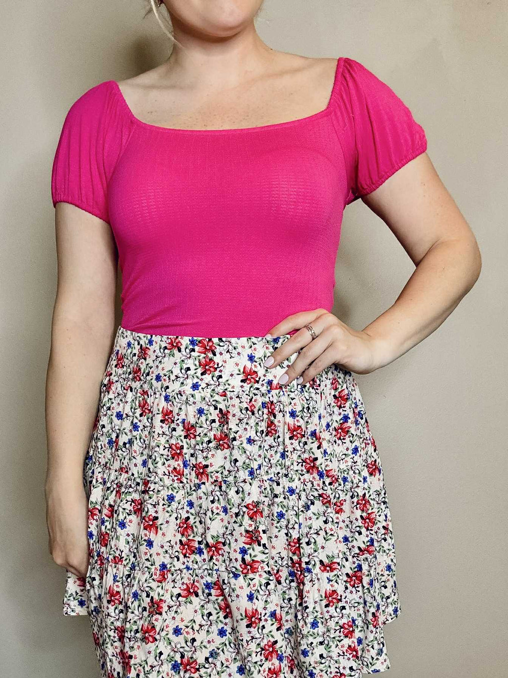 Elodie Crop Top - Pink