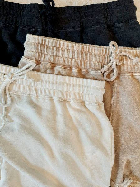 Laynee Drawstring Shorts - Alpaca