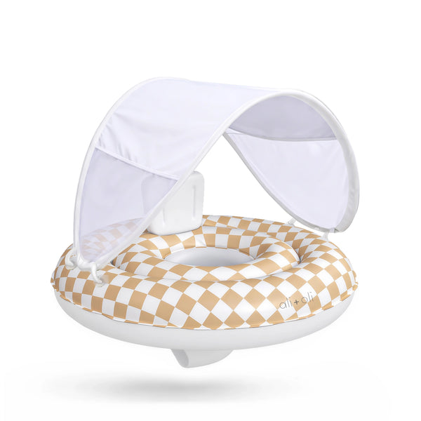 Baby Canopy Swim Seat - Checkered