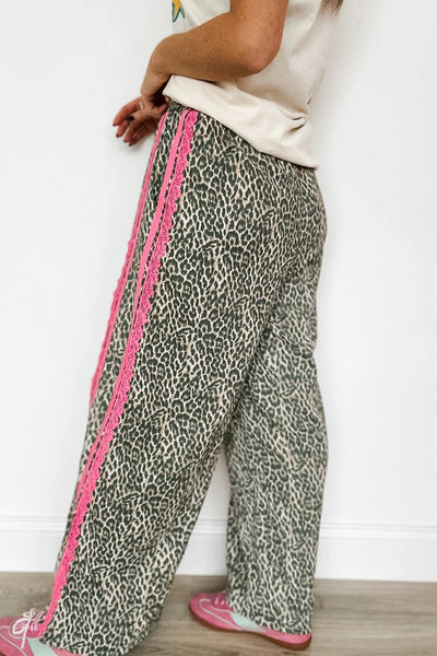 PREORDER Fierce Energy Stripe Leopard Pant