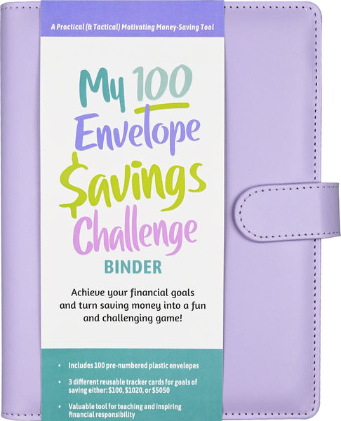 My 100 Envelope Savings Challenge Binder