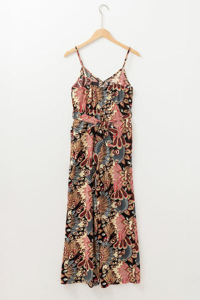 Feather & Flair Jumpsuit - SIZE SMALL