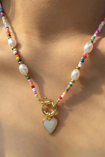 Sweetheart Beaded Necklace