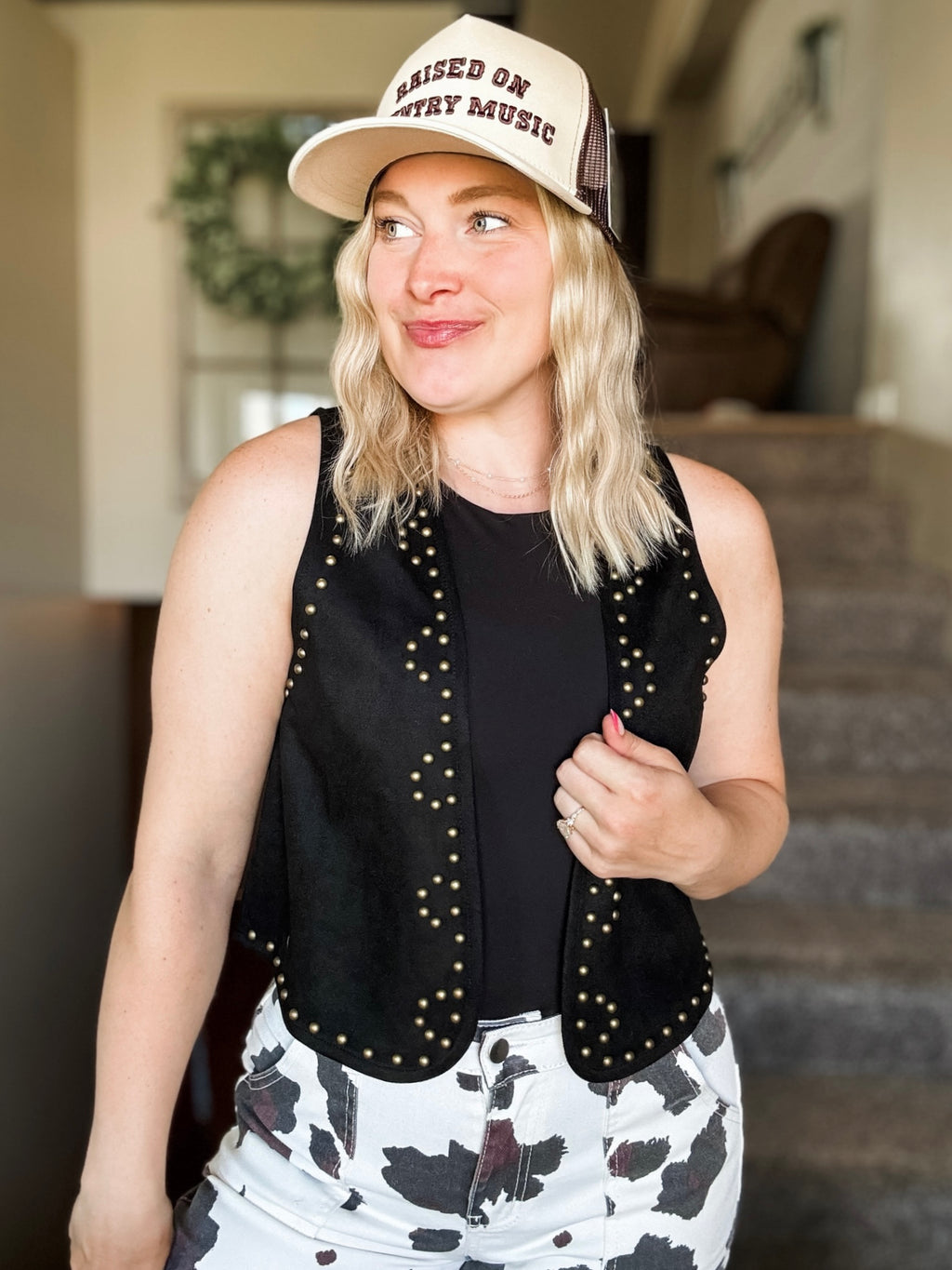 Cheyenne Studded Suede Vest