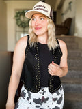 Cheyenne Studded Suede Vest