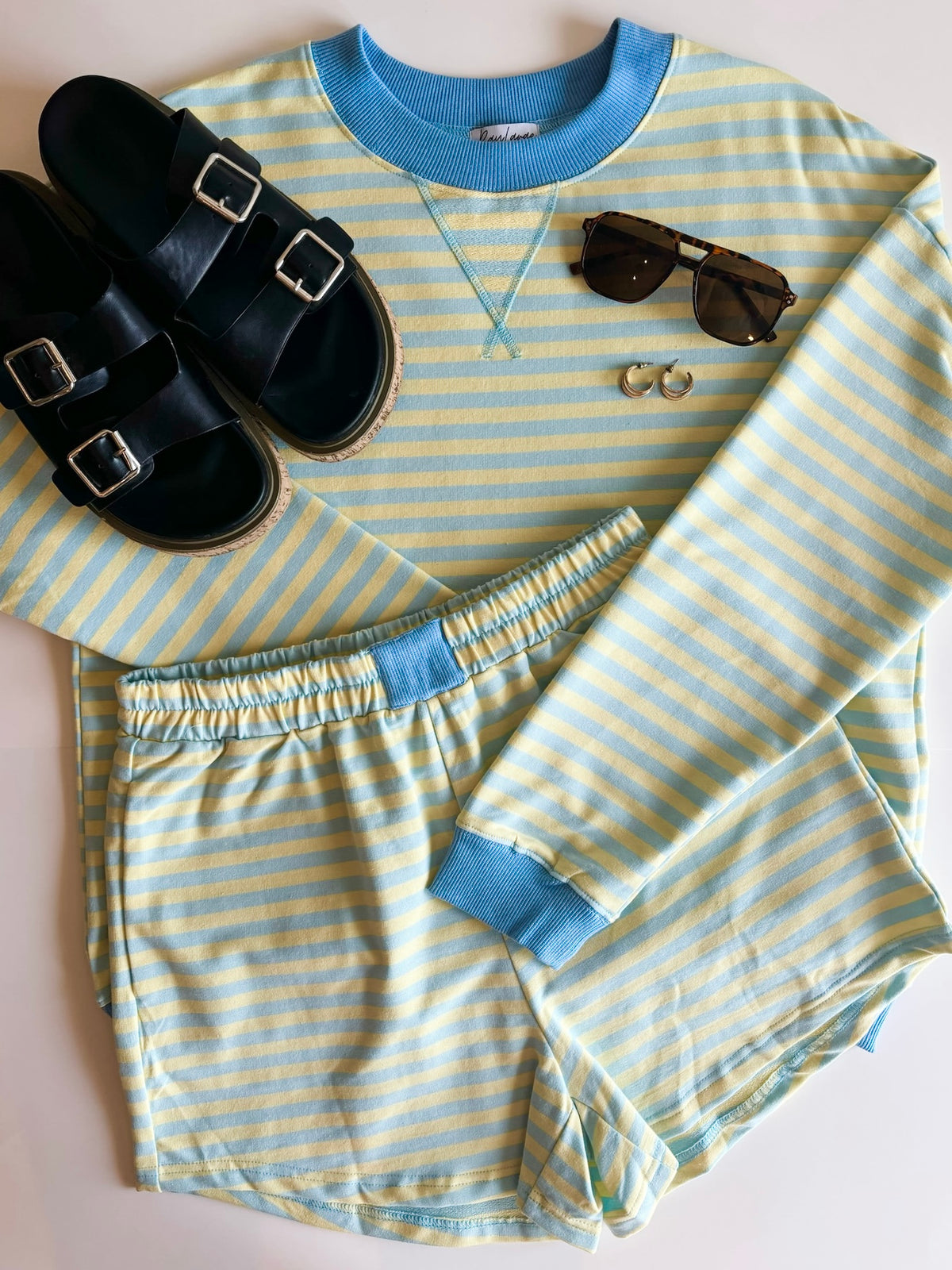 Tansy Stripe Lounge Set - SIZE MEDIUM