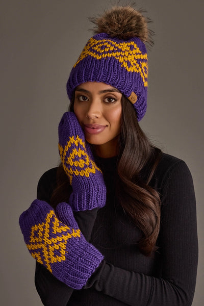 Vikes Game Day Mittens - Diamond