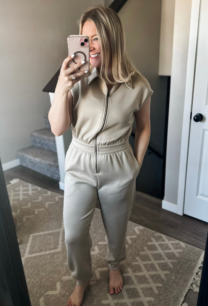 PREORDER Everlee Collared Jumpsuit