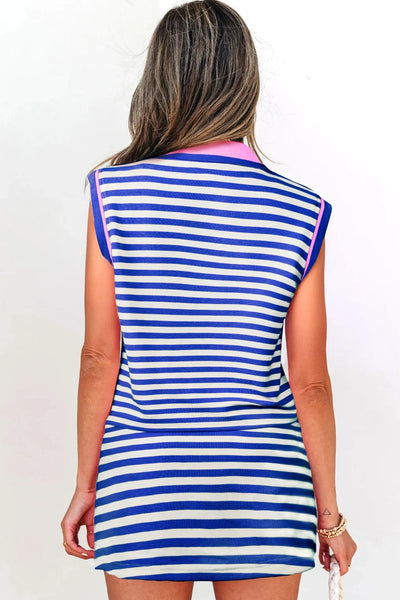 PREORDER First Serve Stripe Skort Set