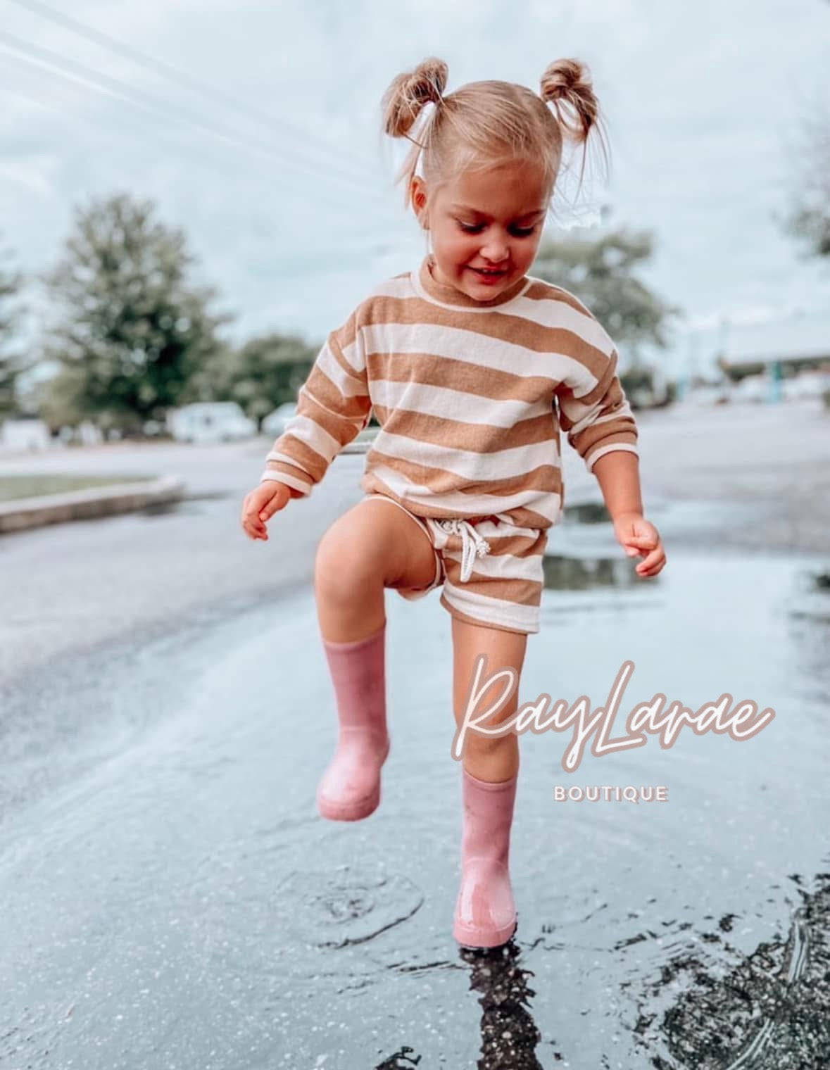 Laynie Kids Striped Set - SIZE 3T