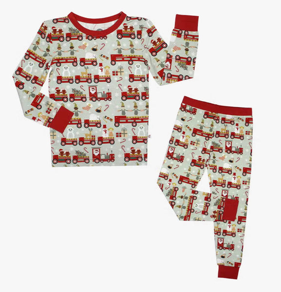 Emerson Family Christmas Pajamas - Christmas Train - SIZE 10/12