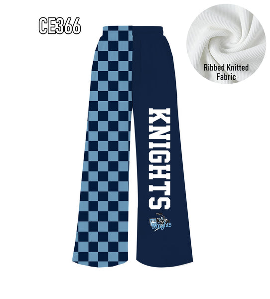 PREORDER Spiritwear Checkered Split Leg Bottom - KNIGHTS