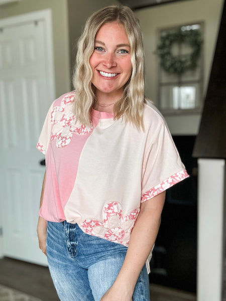 PREORDER Marlie Flower Patch Top