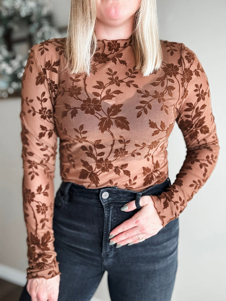 PREORDER Evani Floral Lace Top