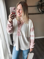 Effie Waffle Knit Top