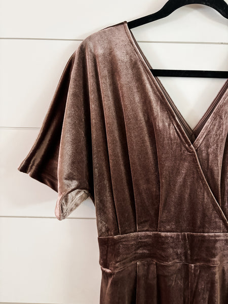 Evella Velvet Jumpsuit