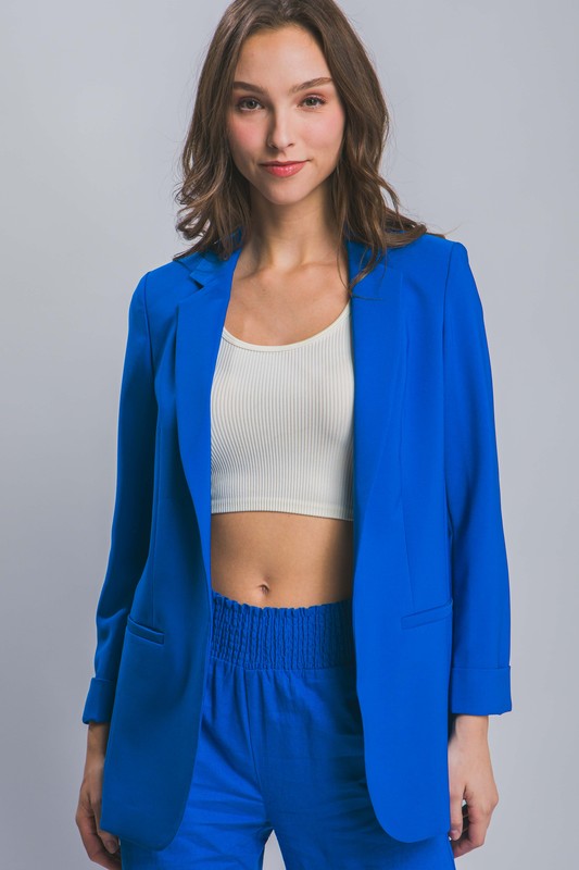 Margot Oversized Blazer - Azure