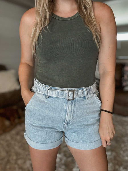 Jarrah Dyed Tank Top - Forest