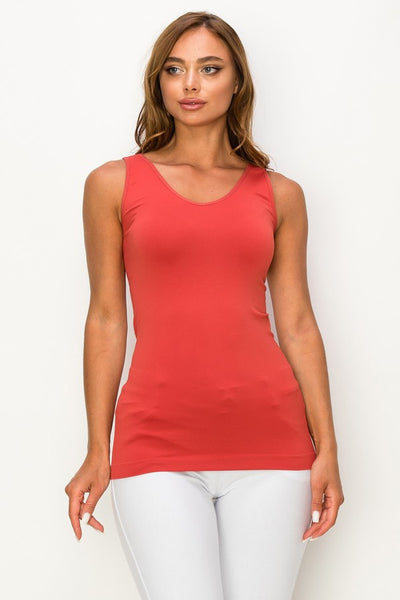 Willow Reversible Seamless Tank - Burnt Sienna