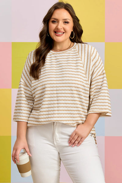 PREORDER Mabel Textured Stripe Tee