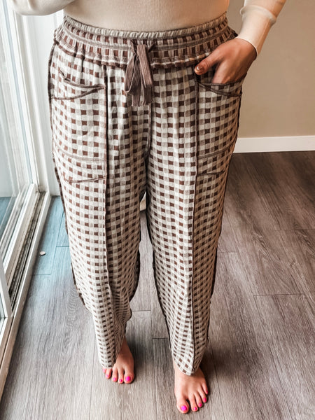 Noa Knit Utility Pant - Mocha