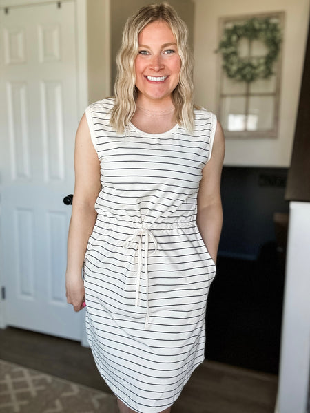 PREORDER Camillia Stripe Tie Dress