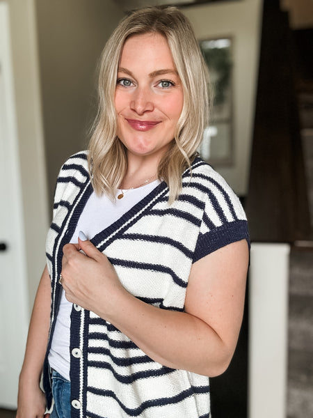 PREORDER Harlie Stripe Sweater Vest