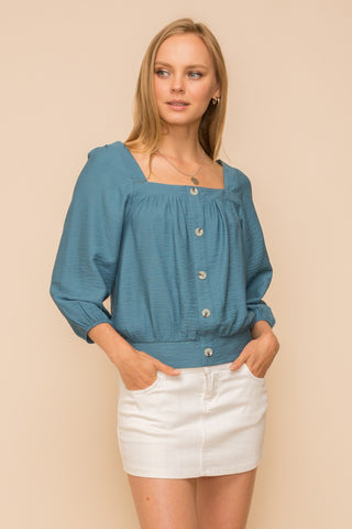 Clara Square Neck Blouse