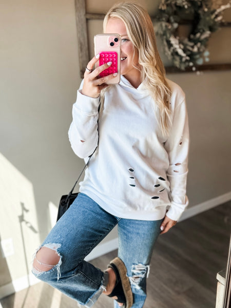 Slater Distressed Hoodie